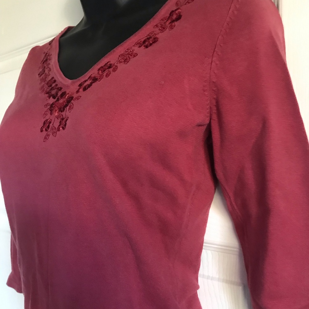 Ann Taylor fuchsia sweater